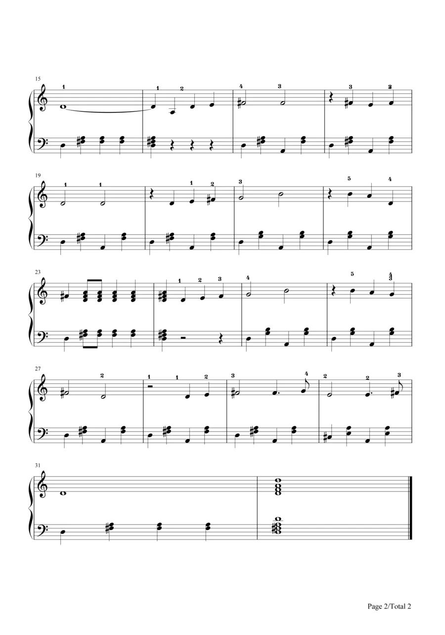 You Are My Sunshine 钢琴谱