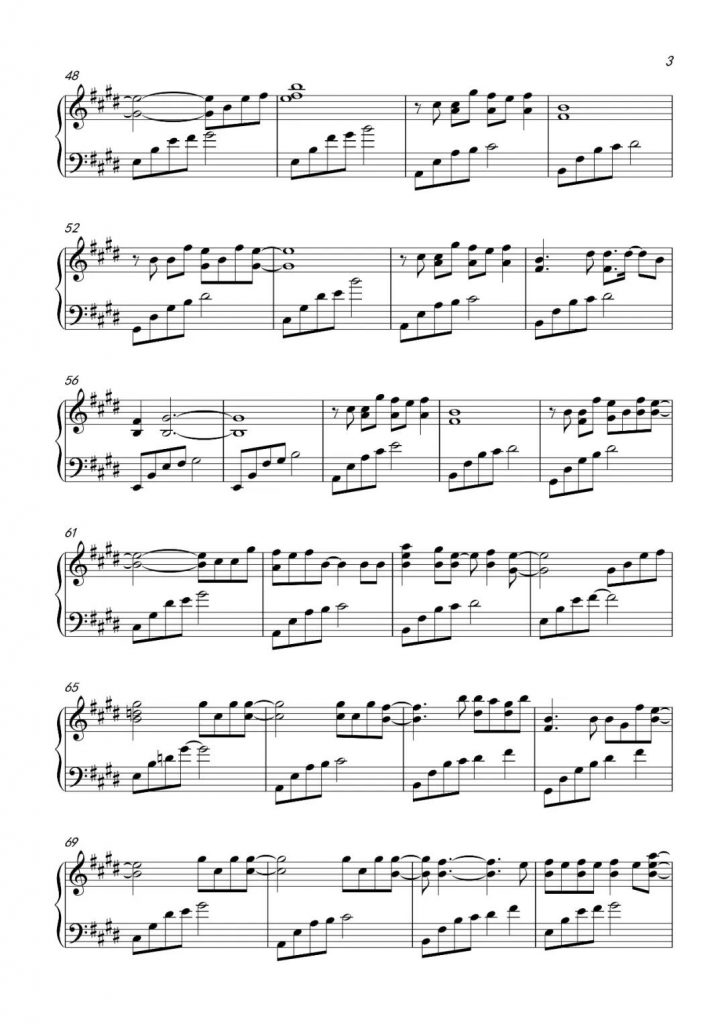 我怕来者不是你 钢琴五线谱 - 怕无归期,怕空欢喜-抖音热曲