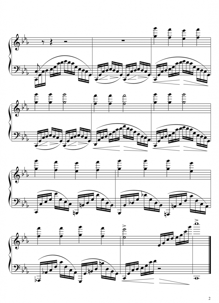 玛丽有只小羊羔变奏曲 钢琴谱