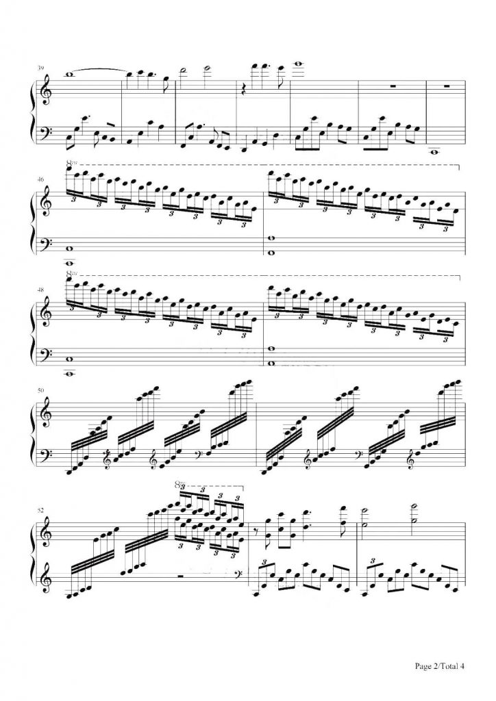 Somewhere In Time 钢琴五线谱