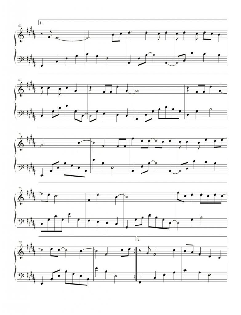 光点 钢琴五线谱 - 肖战