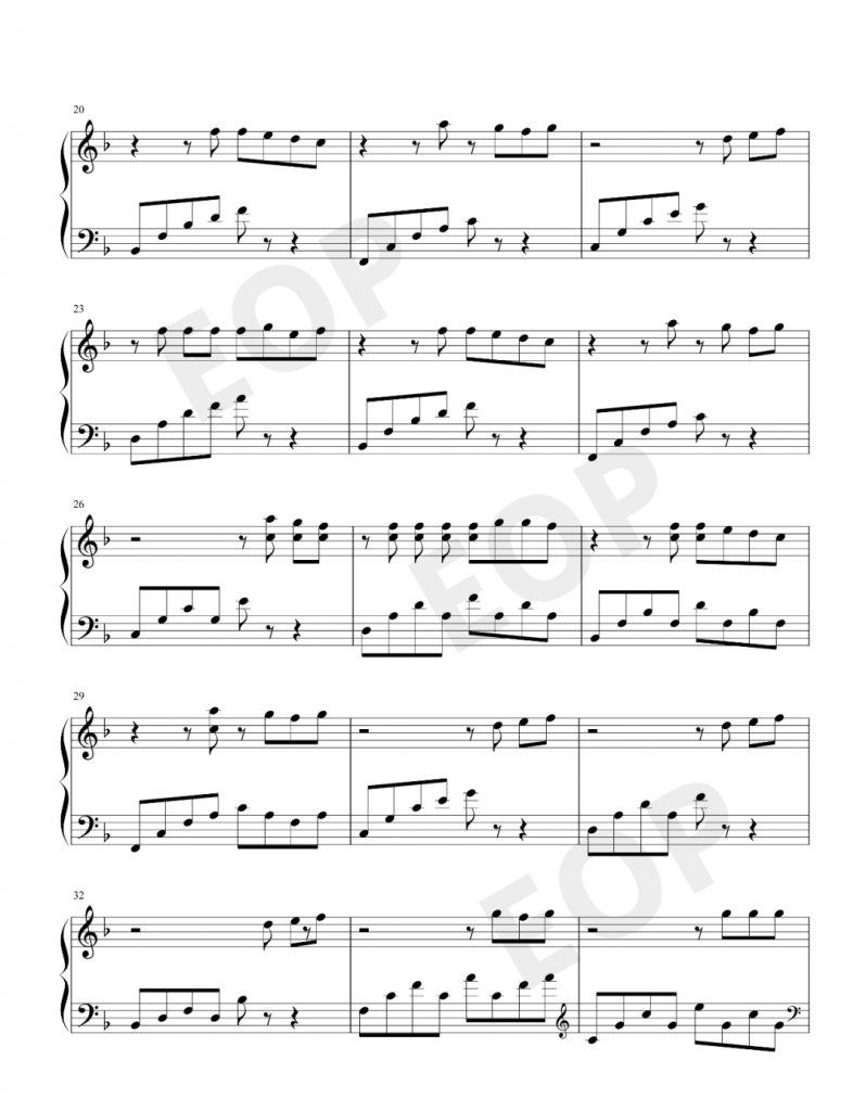 烟火里的尘埃 钢琴谱 - 华晨宇