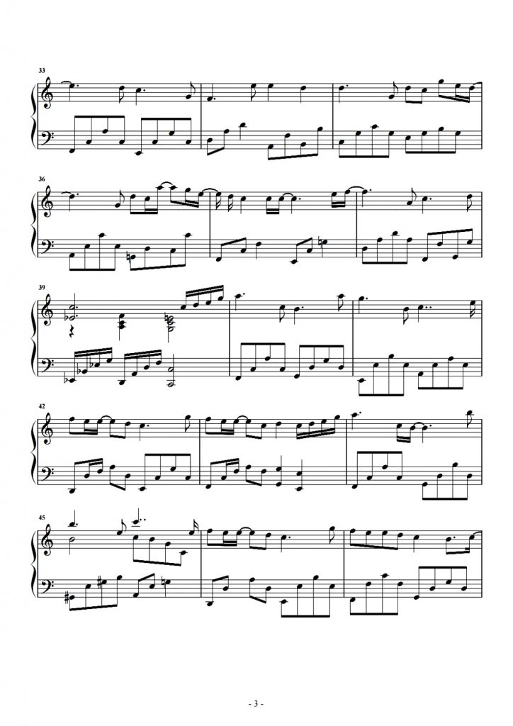 裹着心的光 钢琴曲谱 - 林俊杰