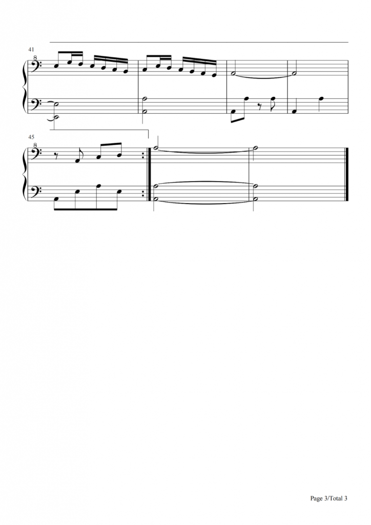 让我们荡起双桨 钢琴谱