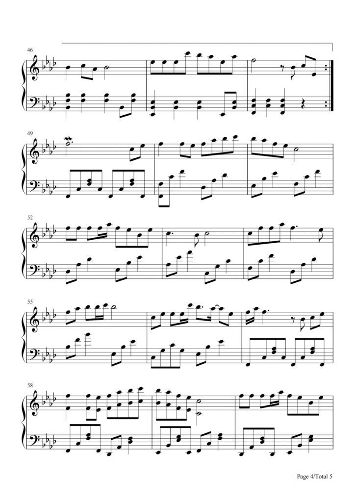 站在草原望北京 钢琴谱