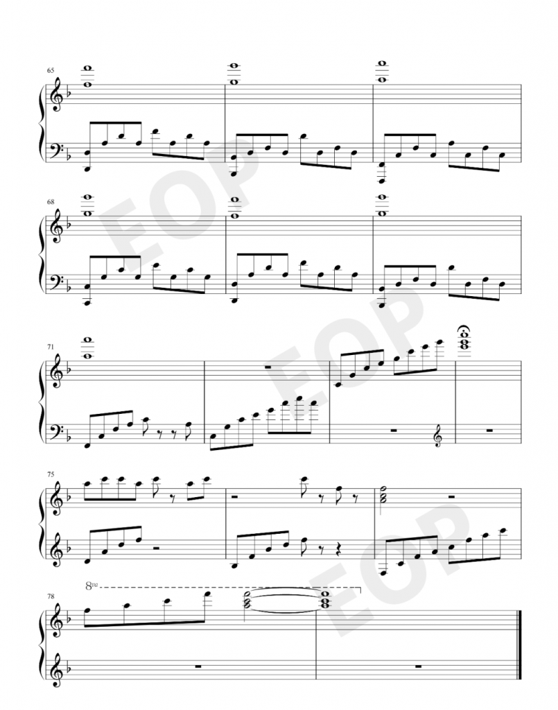 烟火里的尘埃 钢琴谱 - 华晨宇