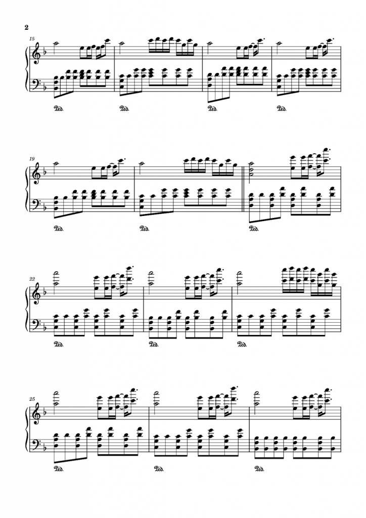 My Sunset 钢琴曲谱