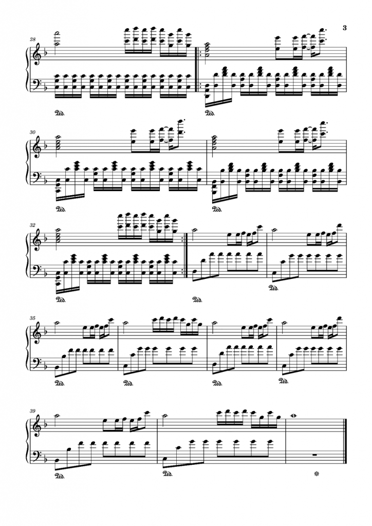 My Sunset 钢琴曲谱