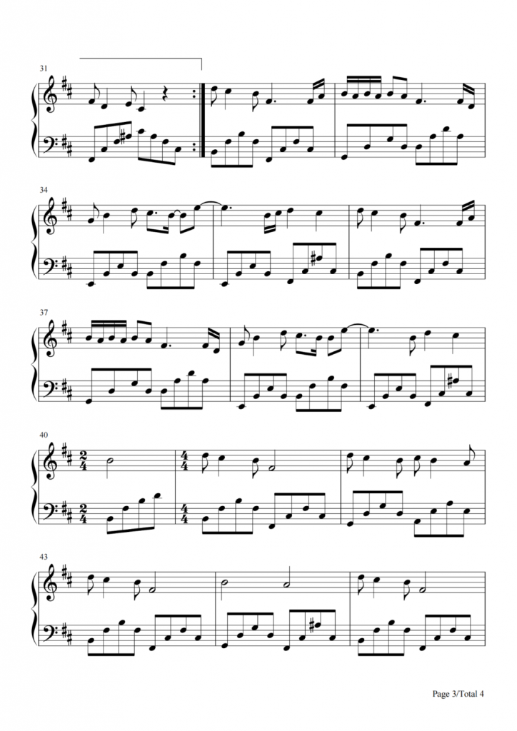 星辰大海 钢琴谱