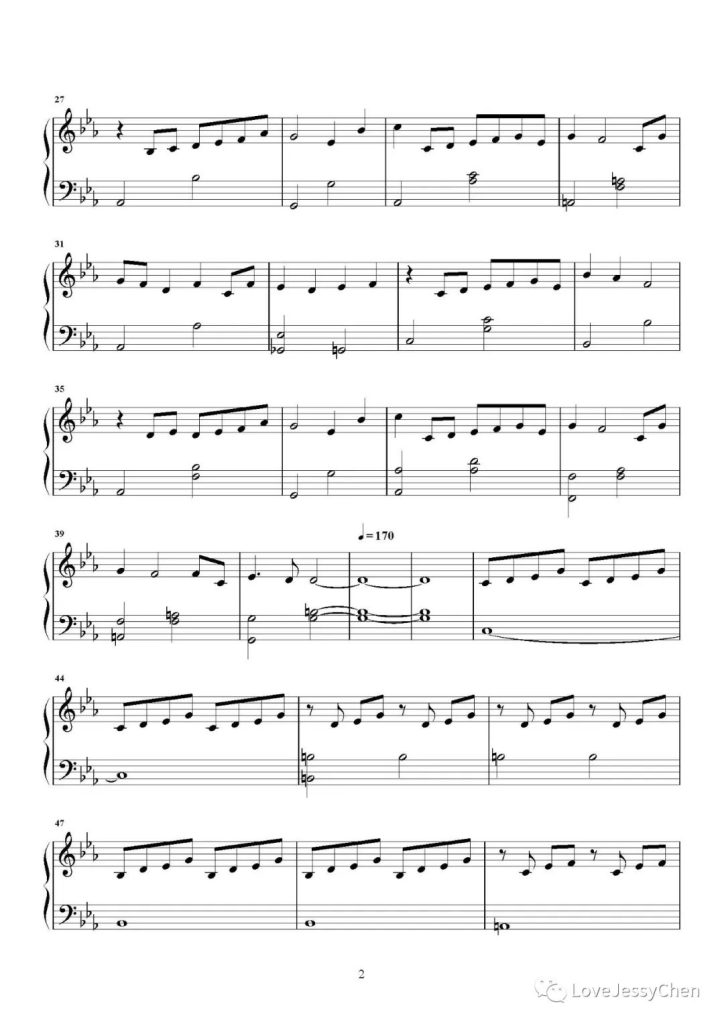 面壁者 钢琴曲谱 - 邓紫棋