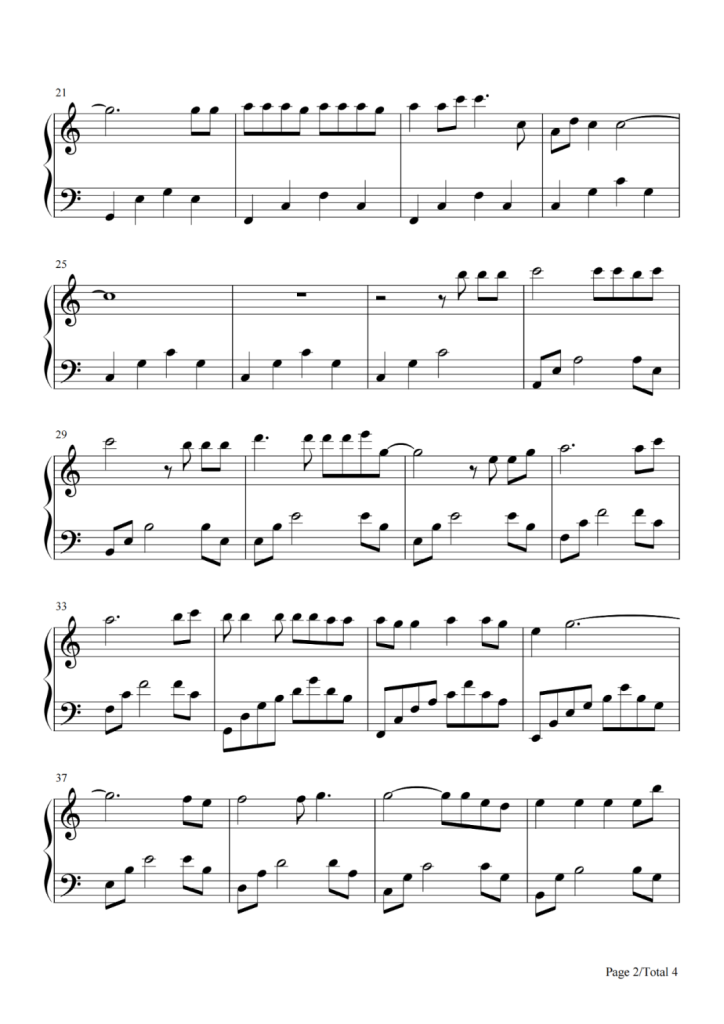 你是我的眼 钢琴谱