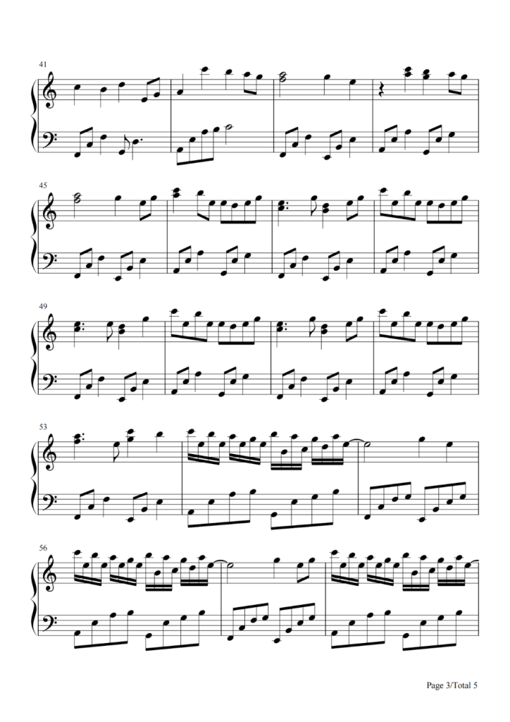 江上清风游 钢琴谱