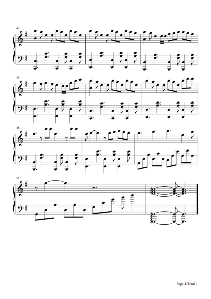 Wonderful U 钢琴谱 -抖音热歌