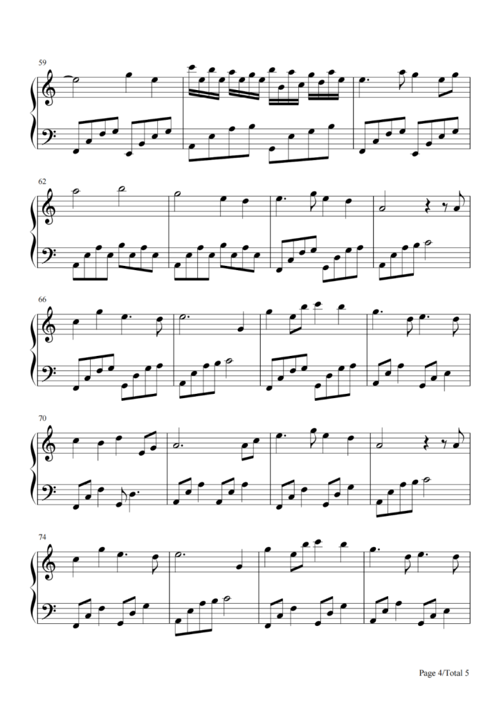 江上清风游 钢琴谱