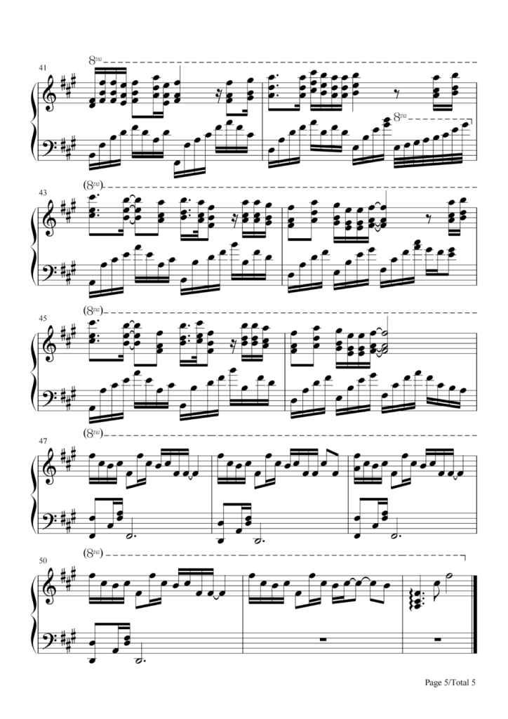 谁的眼泪在飞 钢琴谱