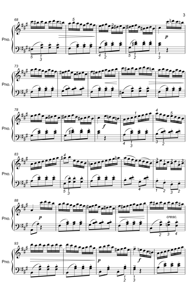 土耳其进行曲 钢琴曲谱 精制版 -莫扎特