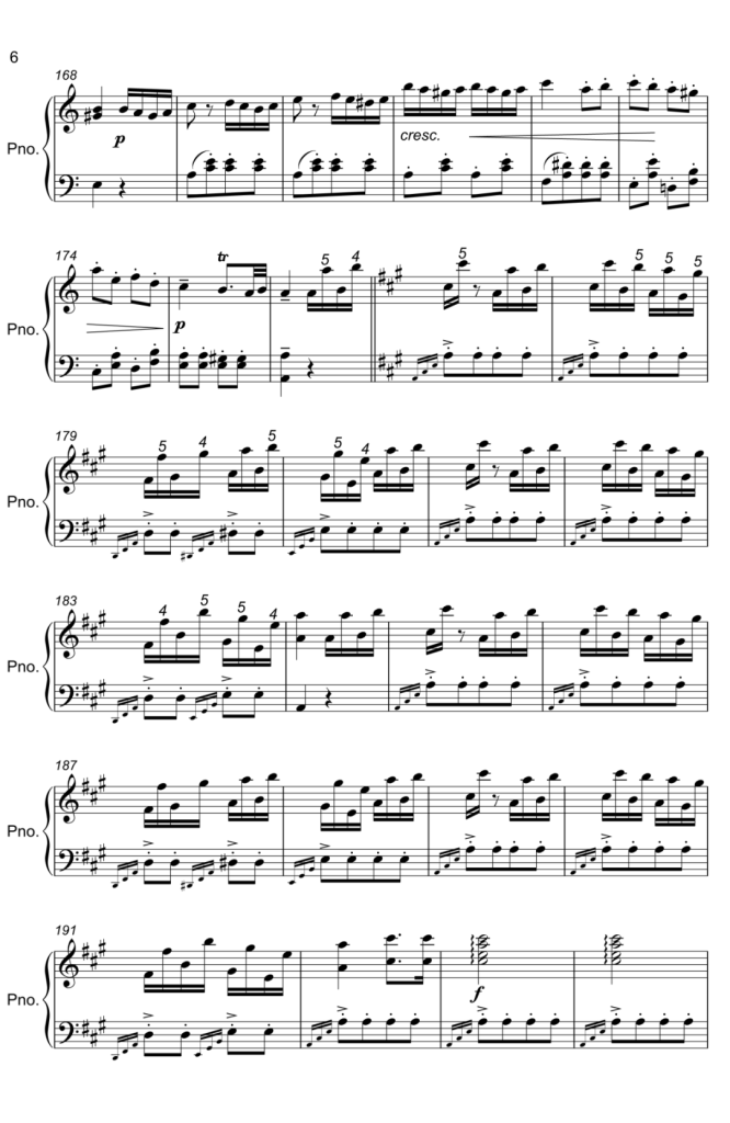 土耳其进行曲 钢琴曲谱 精制版 -莫扎特