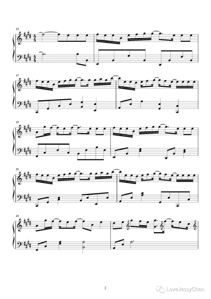 错行轨道 钢琴曲谱 -  刘梦妤