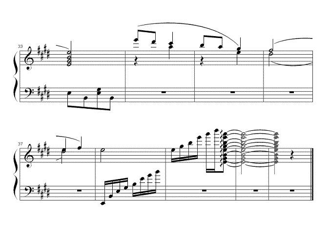 每当我走过老师窗前 钢琴谱