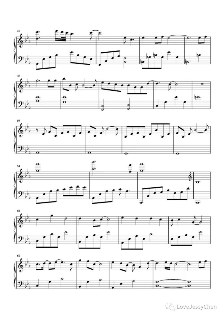 周深 月光 钢琴曲谱