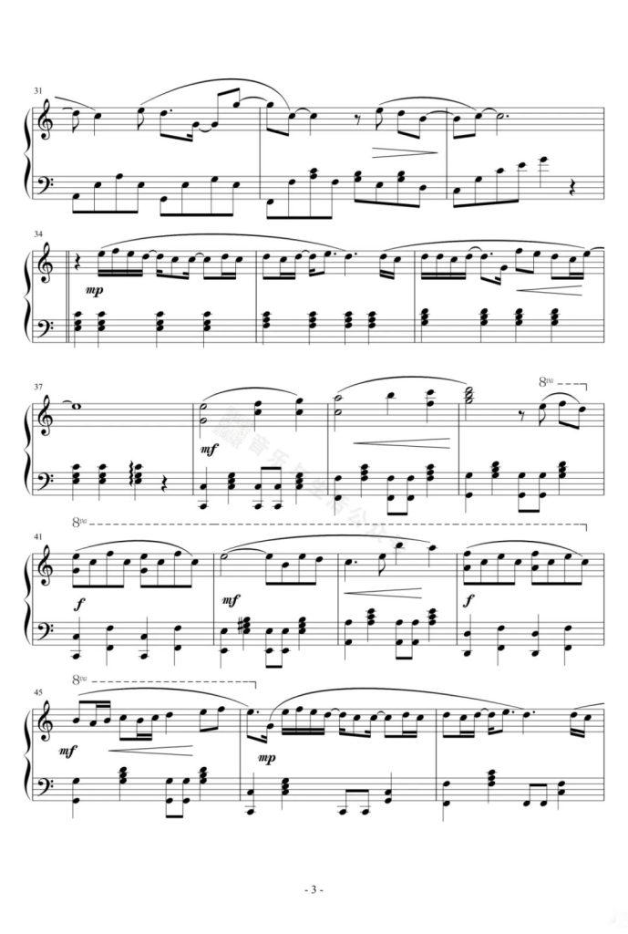 当我们一起走过 钢琴谱 - 苏打绿