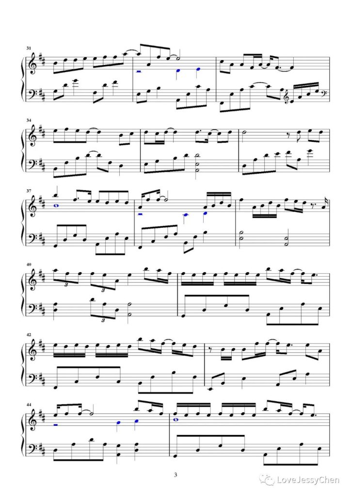  回忆都是你 钢琴曲谱 - 三笙