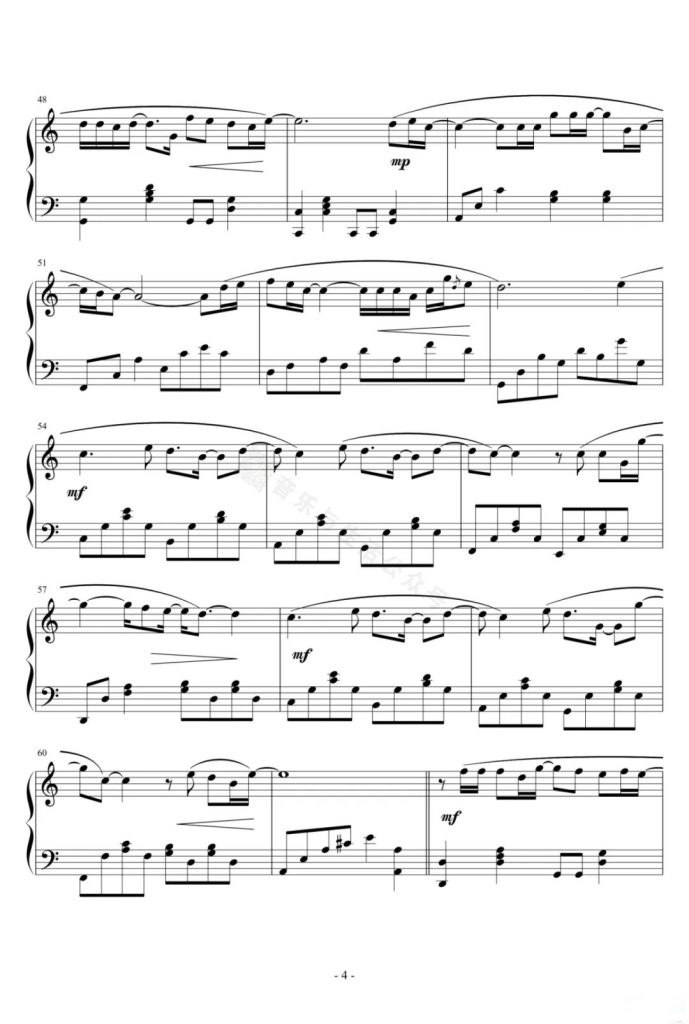 当我们一起走过 钢琴谱 - 苏打绿