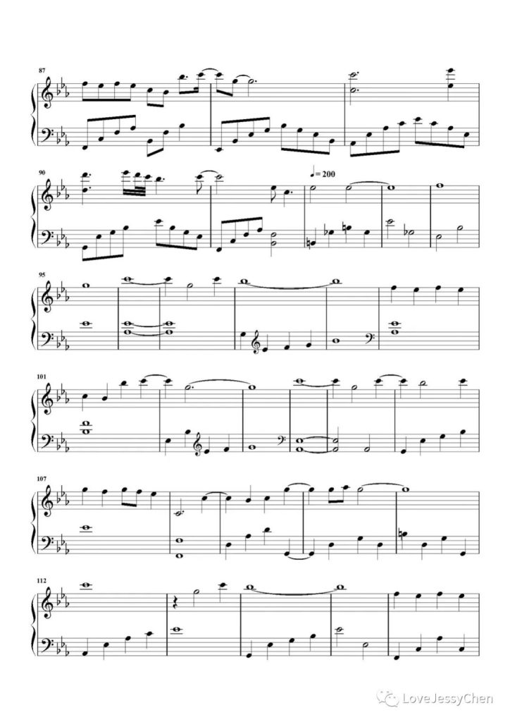 周深 月光 钢琴曲谱