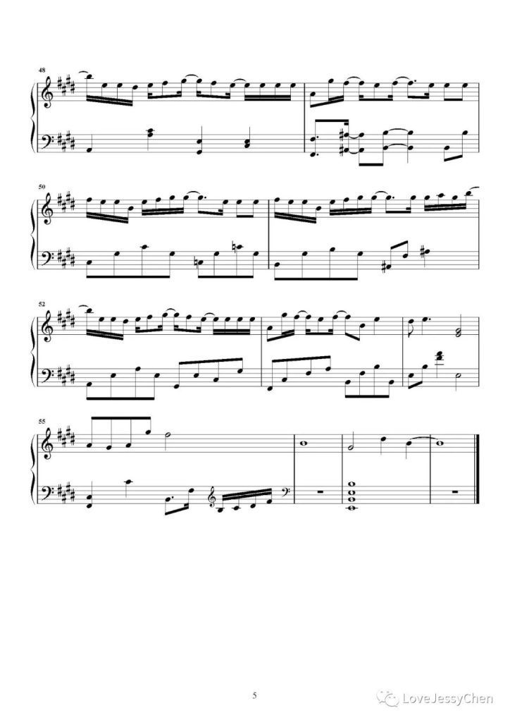 错行轨道 钢琴曲谱 -  刘梦妤