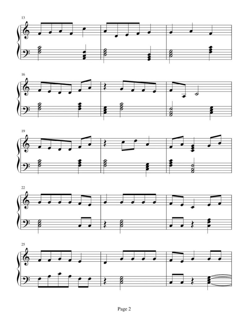 你是我的风景 钢琴曲谱