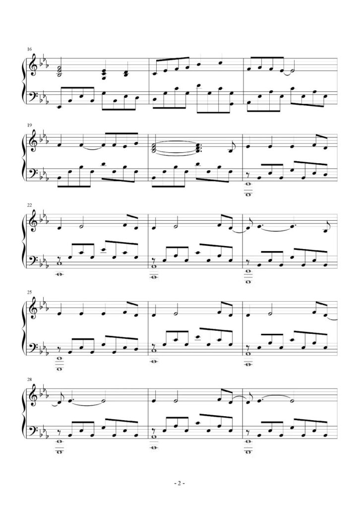 Only Time 钢琴谱 - 恩雅