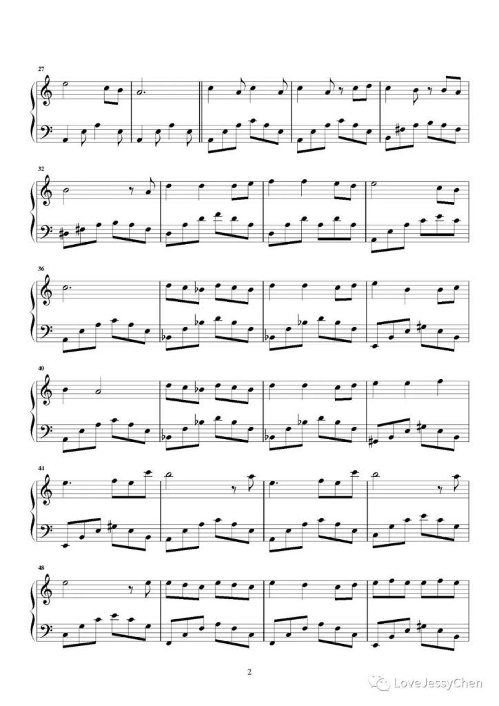 人是 钢琴曲谱 - 周深