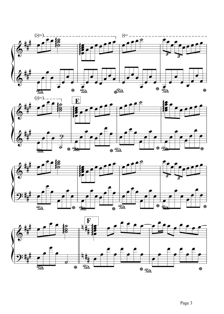 瓦妮莎的微笑 钢琴谱 - 理查德·克莱德曼