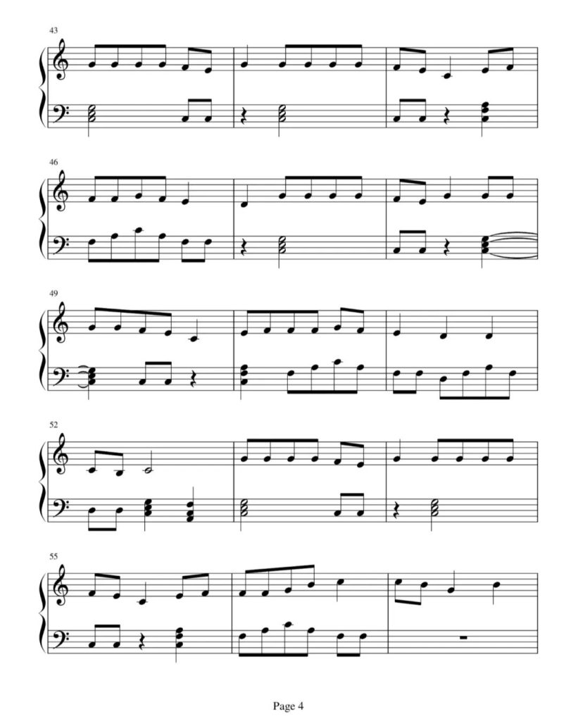 你是我的风景 钢琴曲谱