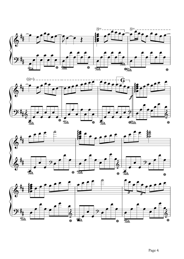 瓦妮莎的微笑 钢琴谱 - 理查德·克莱德曼