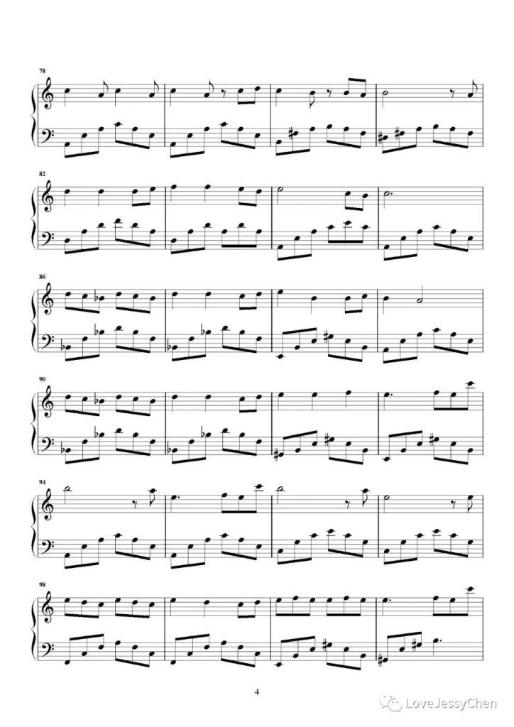 人是 钢琴曲谱 - 周深