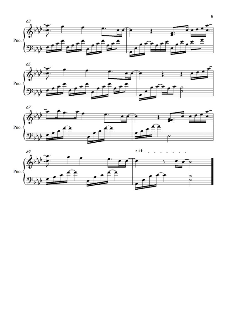 All of Me 钢琴曲谱 - John Legend 约翰·传奇