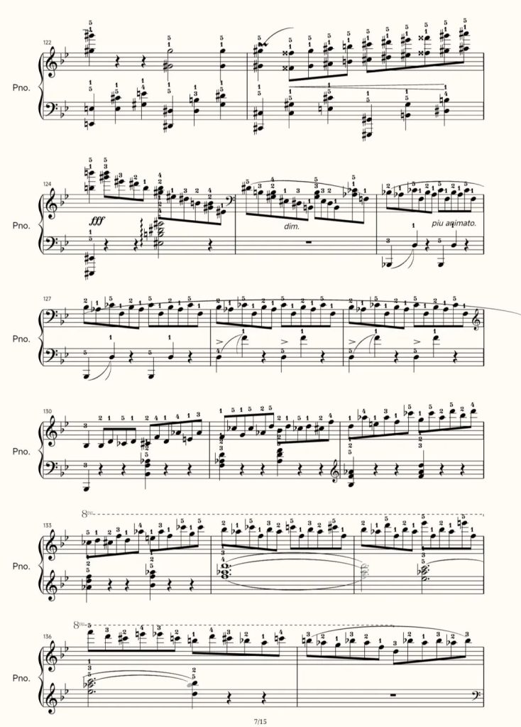 肖邦 g小调第一叙事曲 钢琴曲谱