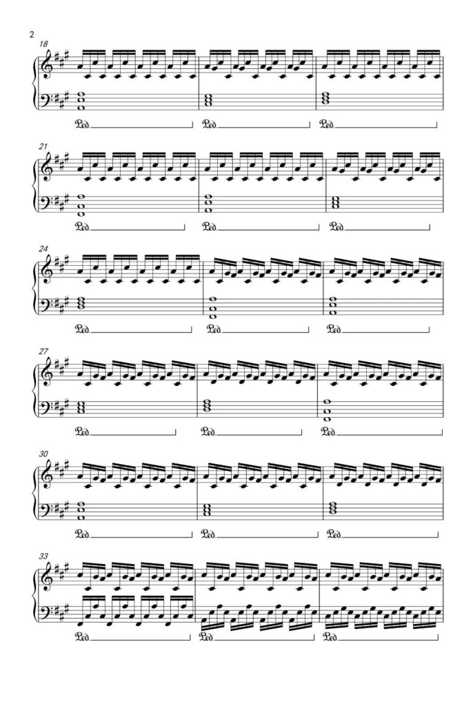 Experience 钢琴曲谱