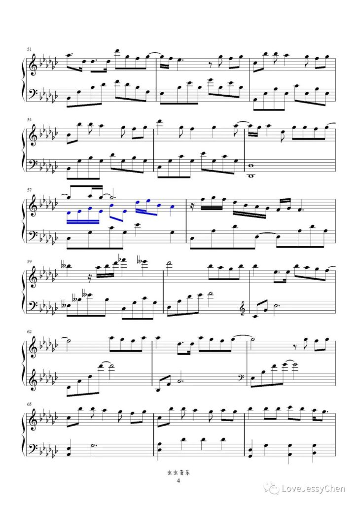 不想天黑 钢琴曲谱 -梦然