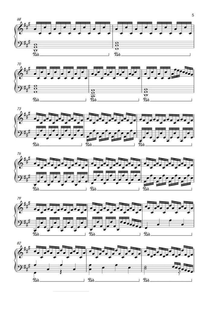 Experience 钢琴曲谱