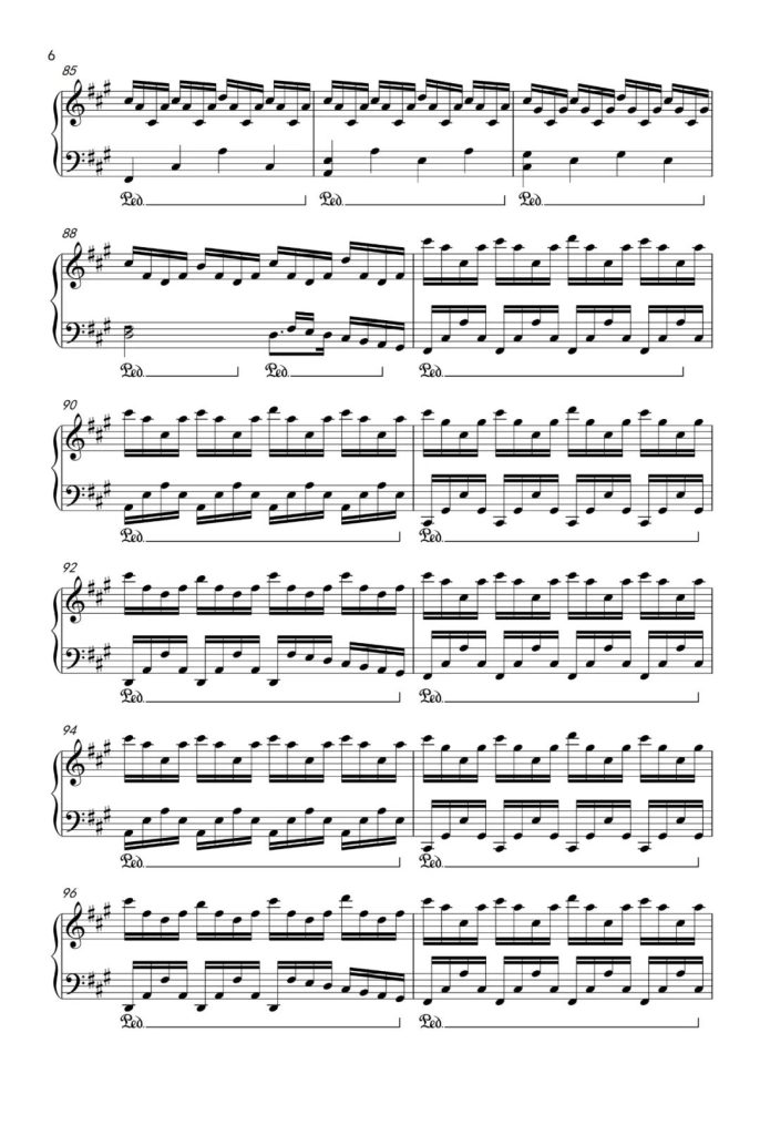 Experience 钢琴曲谱