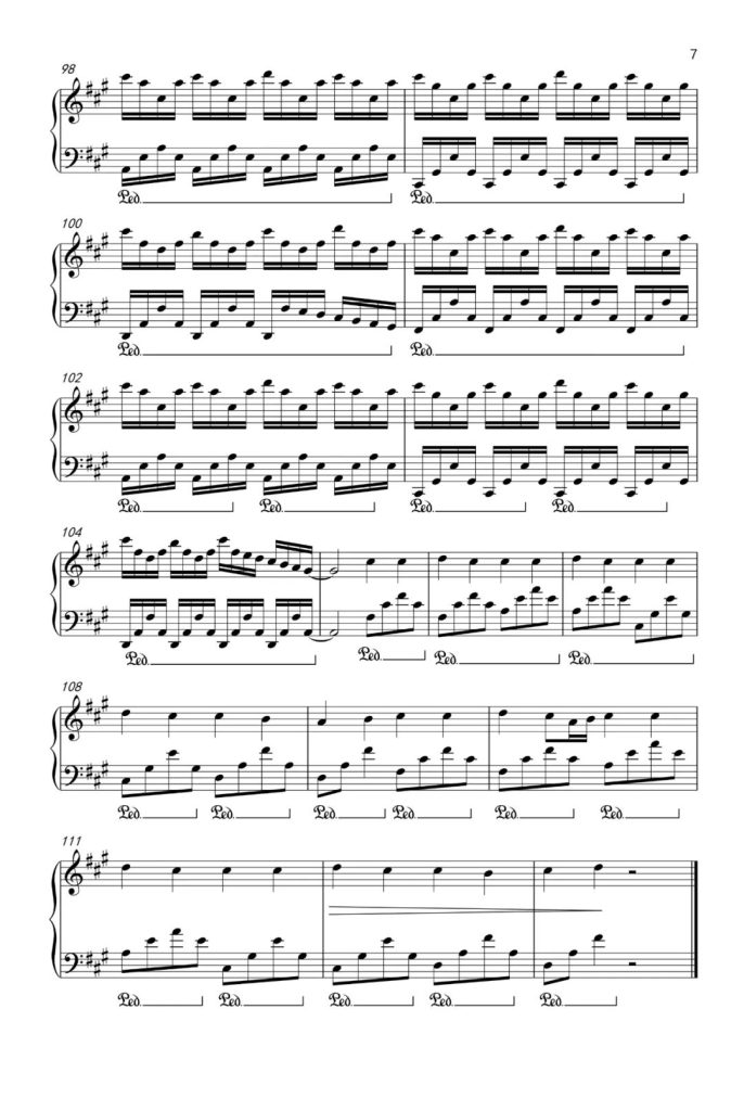 Experience 钢琴曲谱