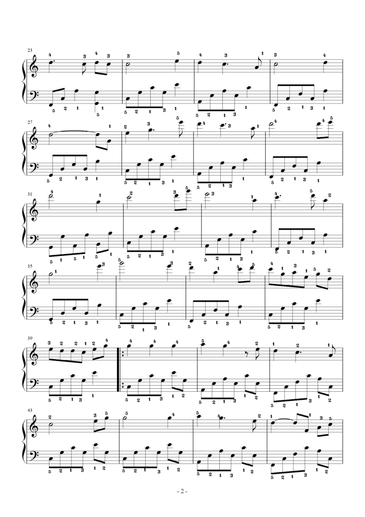 其实你不懂我的心 钢琴五线谱