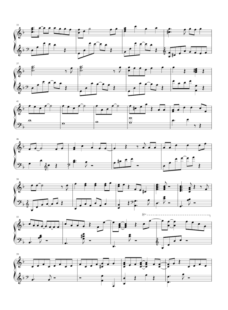 人鱼的眼泪 钢琴五线谱