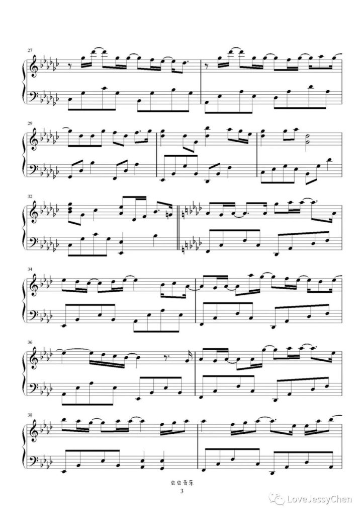 我想我会 钢琴曲谱 - 尹露浠 