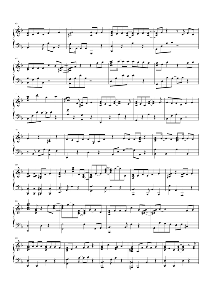 人鱼的眼泪 钢琴五线谱