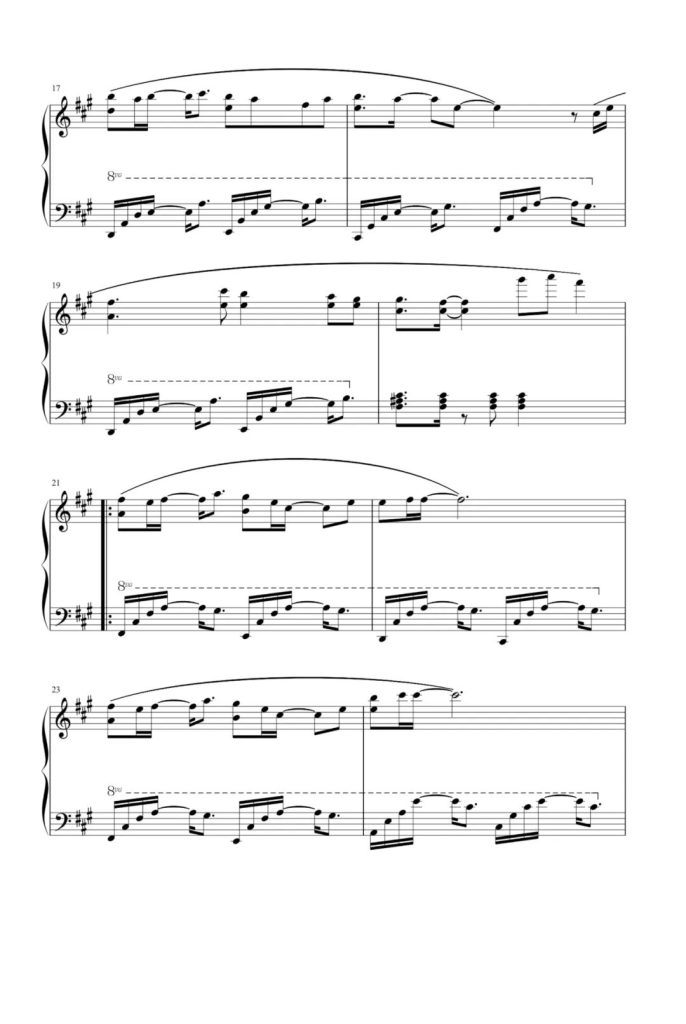 一花一剑 钢琴曲谱 - 《天官赐福》插曲