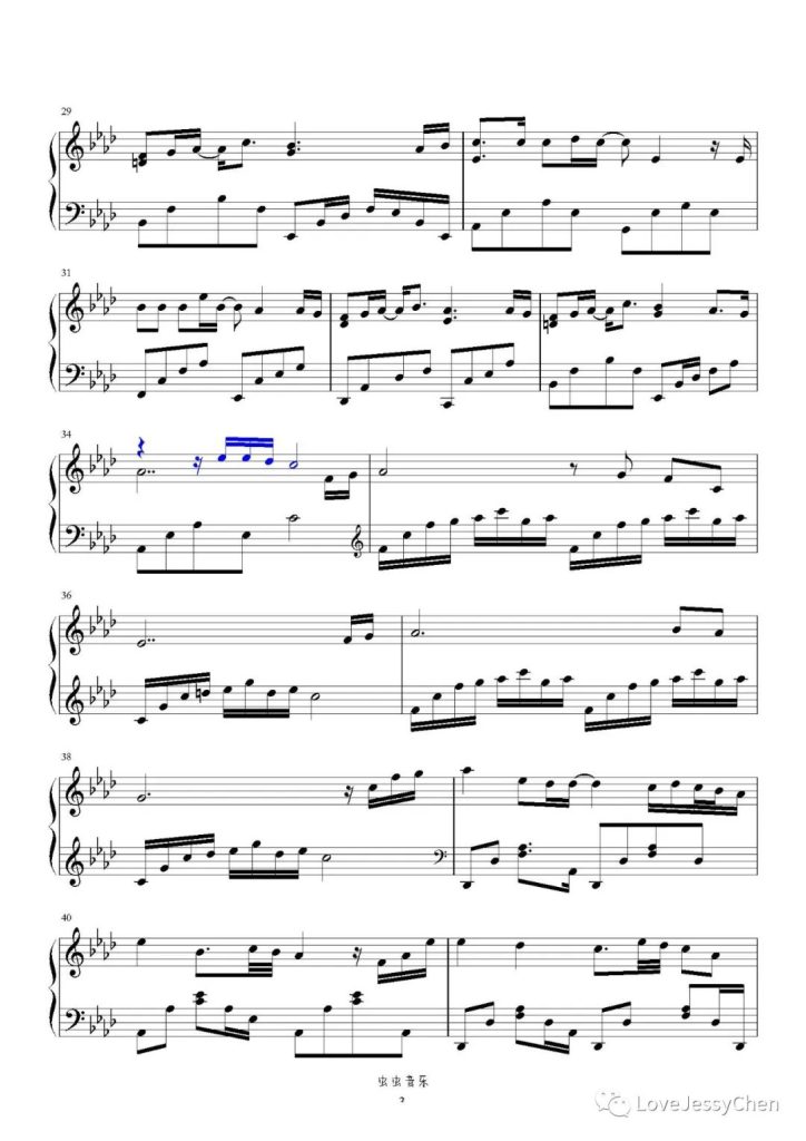 我依然是你的情人 钢琴曲谱 - 李玟