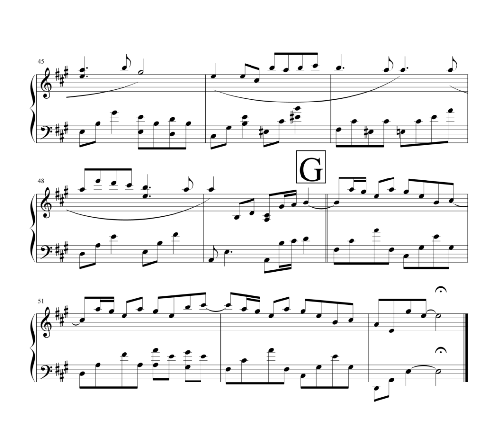 亲爱的，那不是爱情 钢琴五线谱 - 张韶涵